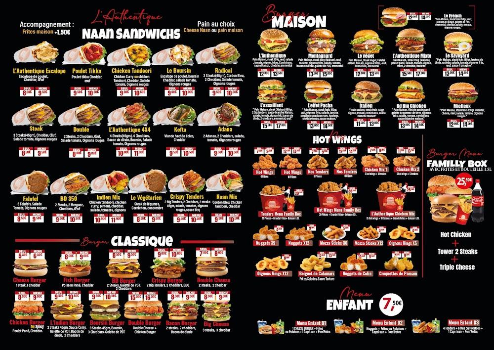 L'authentique - Menu Image 4